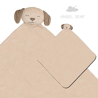 美國 Angel Dear 大頭動物嬰兒毛毯禮盒版 (小狗)