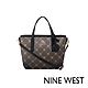 NINE WEST DELAINE 經典拼接水餃包-LOGO咖啡(127322) product thumbnail 1