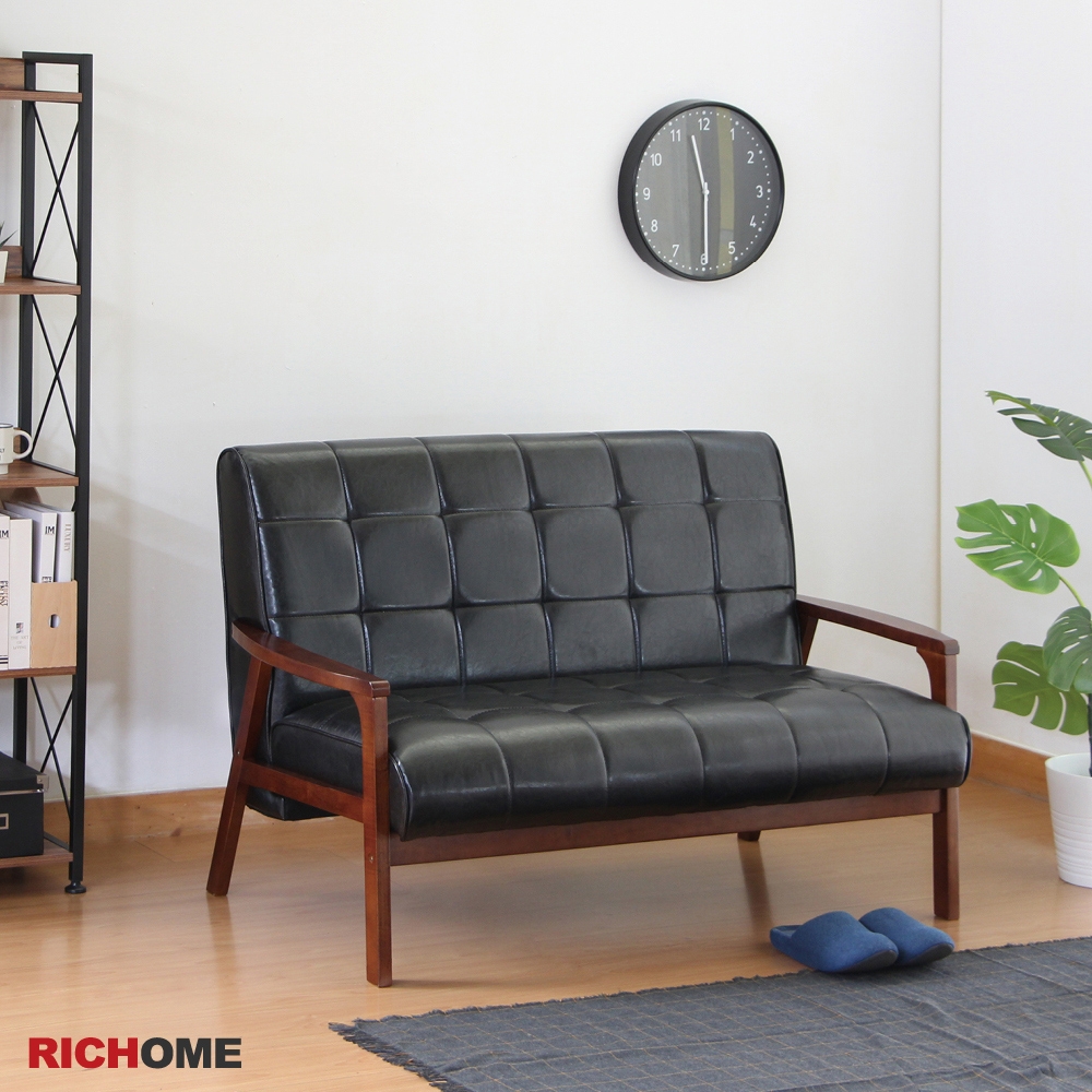 RICHOME 悠人製作雙人沙發W124.5 x D77 x H81 CM