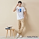 Nautica 男裝 素色純棉縮口休閒長褲-卡其色 product thumbnail 1