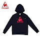 le coq sportif 法國公雞牌經典LOGO印花落肩連帽T恤 男-丈青 product thumbnail 1