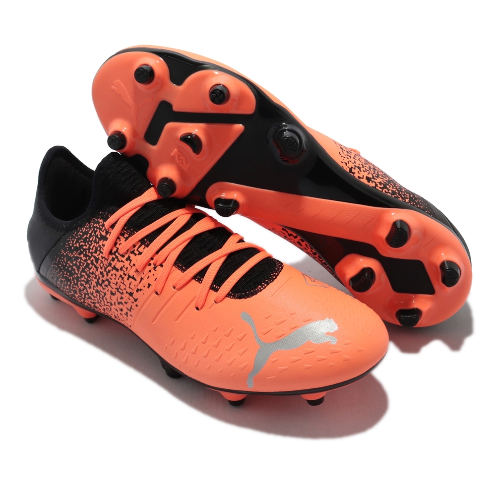 Puma 足球鞋Future Z 4 3 FG/AG 男鞋襪套包覆輕量鞋釘橘銀106767-01 