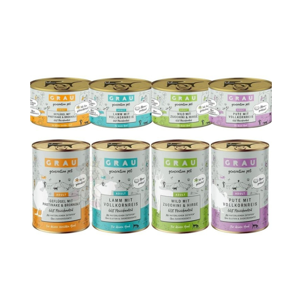 GRAU灰樂-經典主食犬罐 200g x 24入組(購買第二件贈送寵物零食x1包)