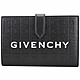 GIVENCHY G Cut 4G 字母浮雕壓花小牛皮釦式中夾(黑色) product thumbnail 1