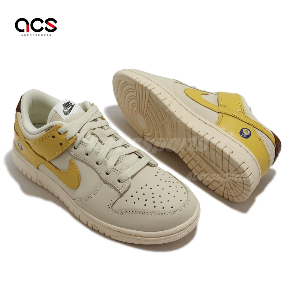 Nike 休閒鞋Wmns Dunk Low LX 女鞋米白黃椰奶香蕉Banana 水果DR5487