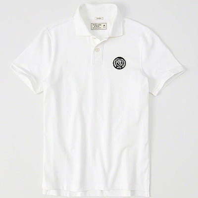 AF a&f Abercrombie & Fitch POLO 白色 0823