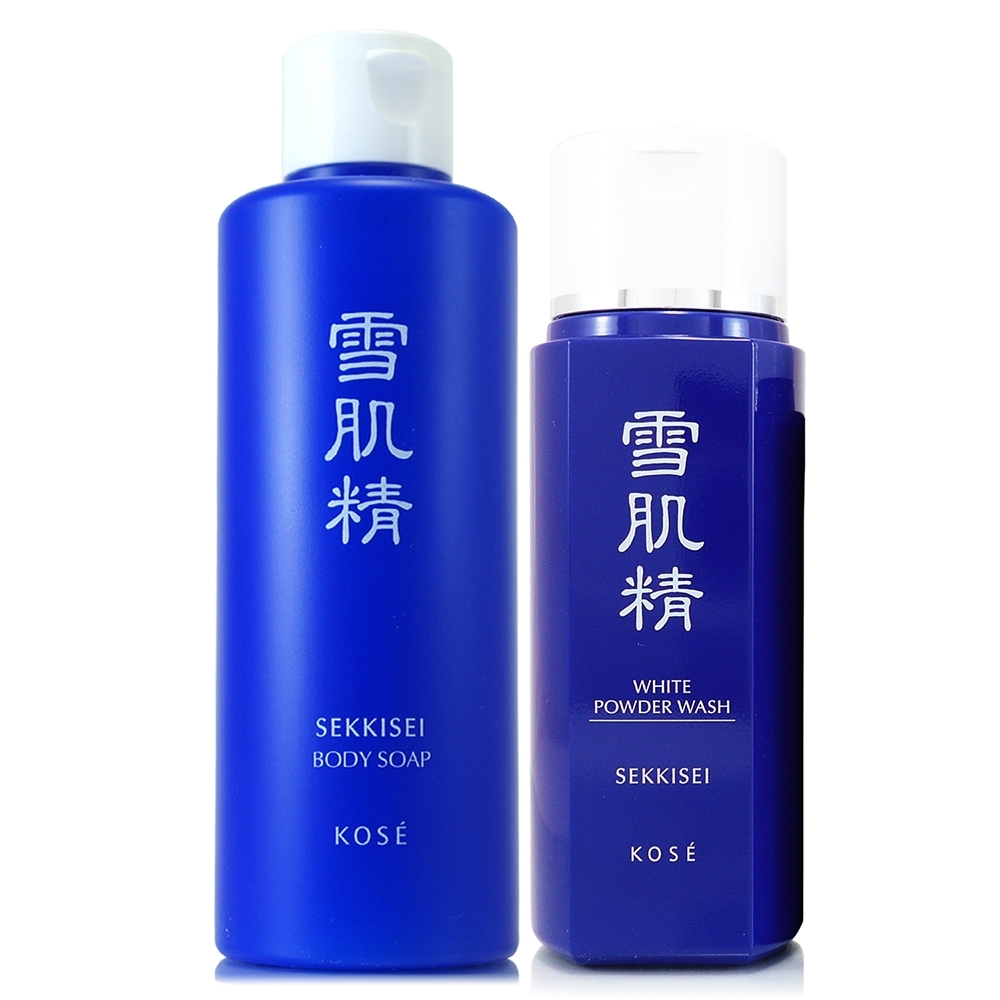 KOSE高絲 雪肌精靚白洗顏粉100g贈雪肌精草本潤白沐浴乳200ml