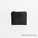 ZODENCE GEOFF進口真皮直立零錢袋8卡短夾-黑 product thumbnail 1