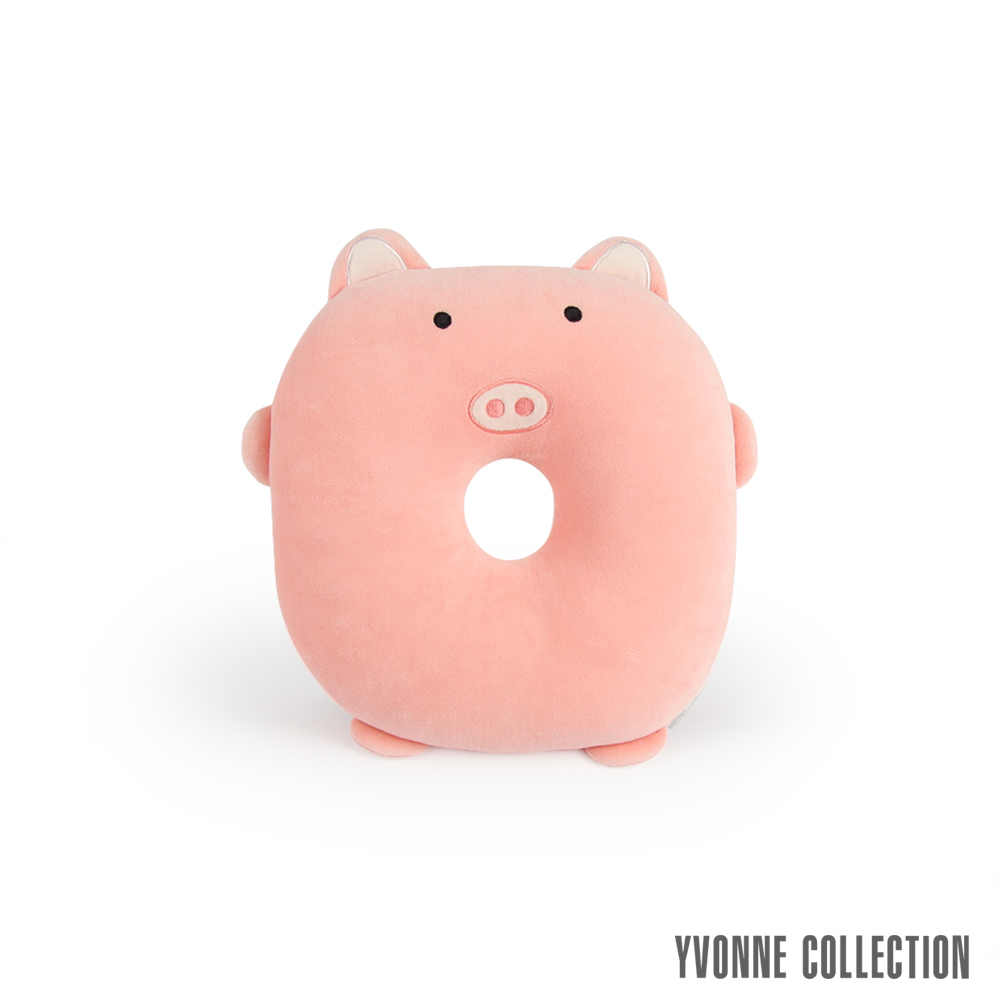 Yvonne Collection 豬豬午安枕-粉橘紅