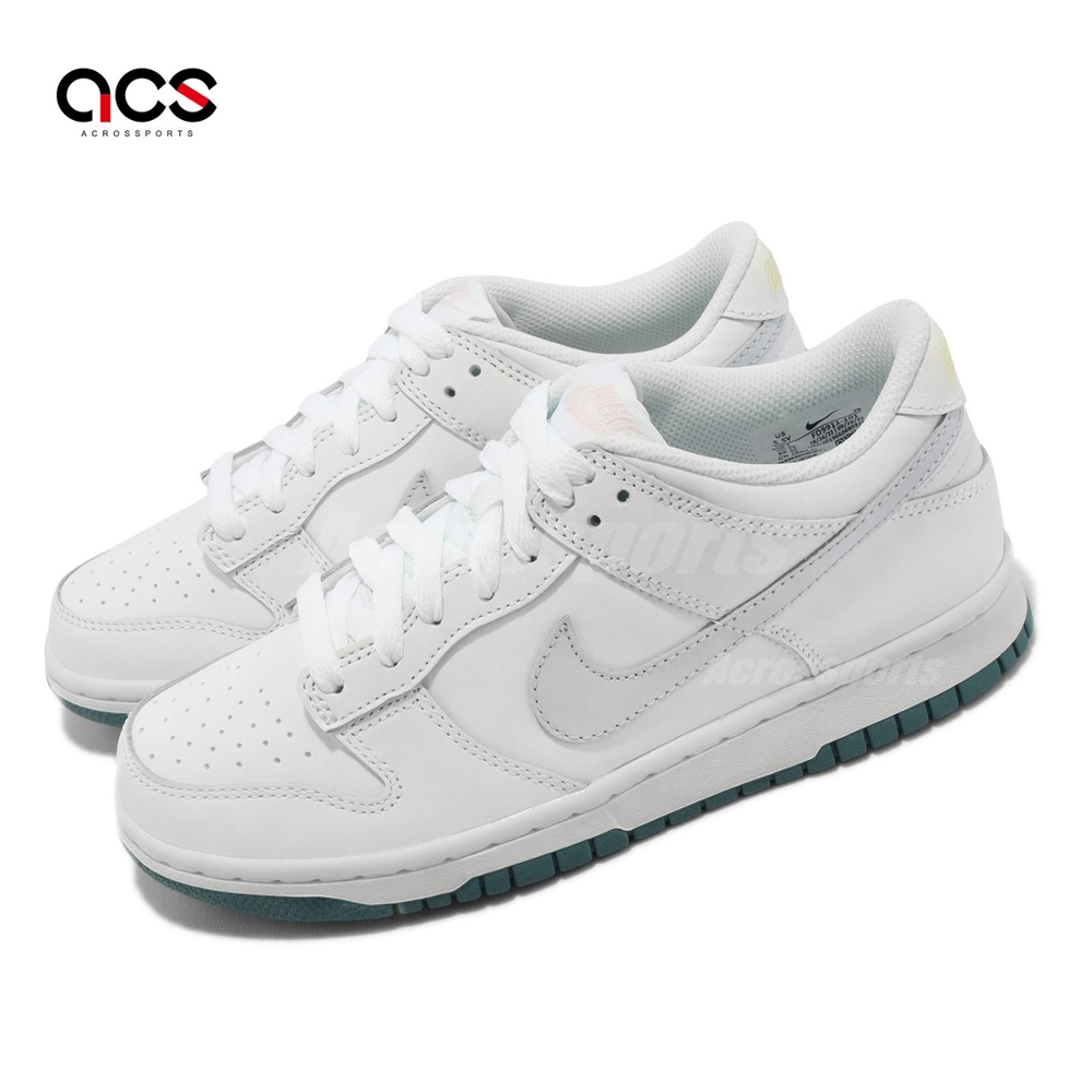 Nike Dunk Low GS 大童鞋 女鞋 白 莫藍迪綠 White Grey Teal FD9911-101