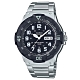 CASIO 潛水風格簡約設計日期顯示不鏽鋼錶-黑(MRW-200HD-1B)/47.9mm product thumbnail 1