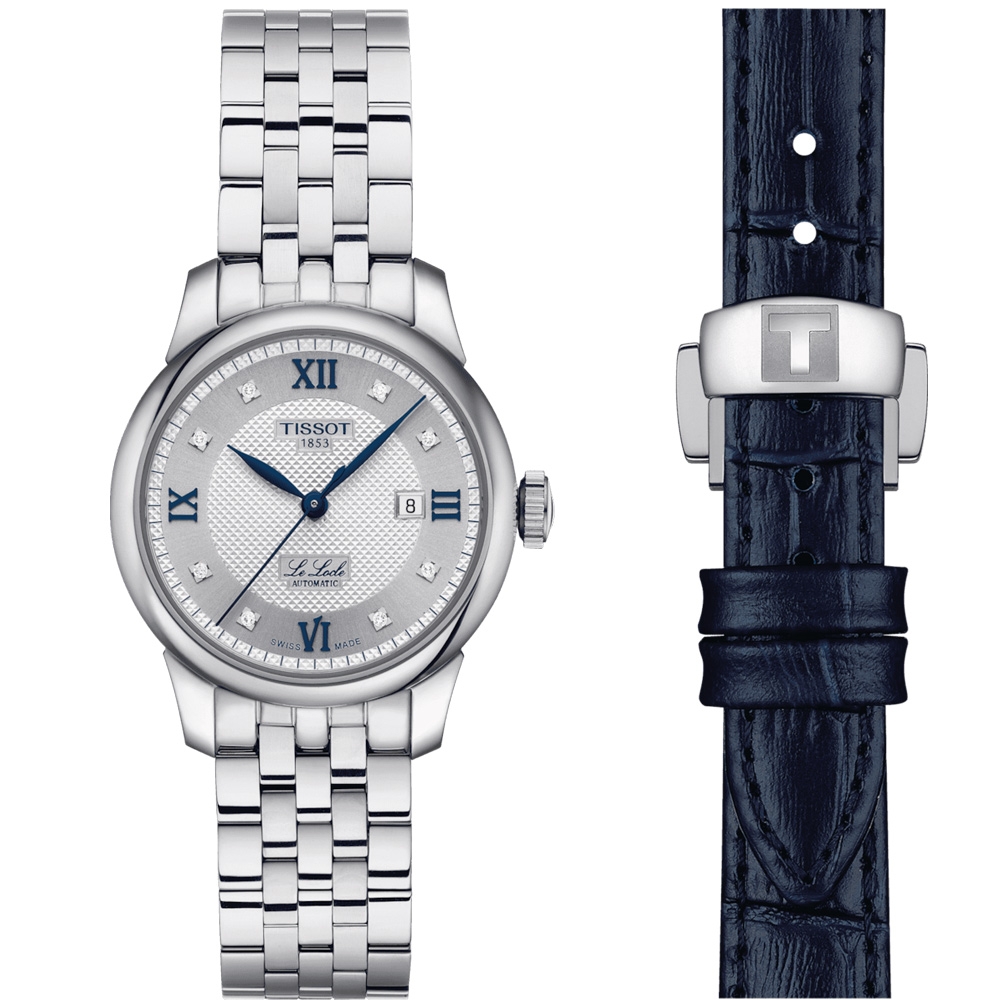 TISSOT 天梭錶 LE LOCLE 力洛克 20周年鑽石自動機械女錶-T0062071103601