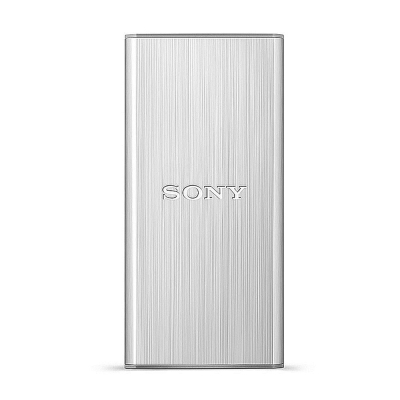 SONY  256GB SSD  USB 3.1髮絲紋隨身碟(SL-BG2)-銀色