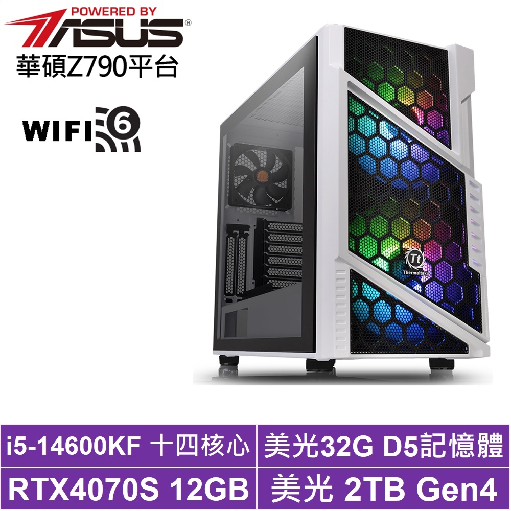 華碩Z790平台[原初劍豪B]i5-14600KF/RTX 4070S/32G/2TB_SSD