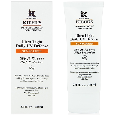 KIEHL S契爾氏 集高效清爽UV防護乳SPF50 (60ml)【原廠公司貨】