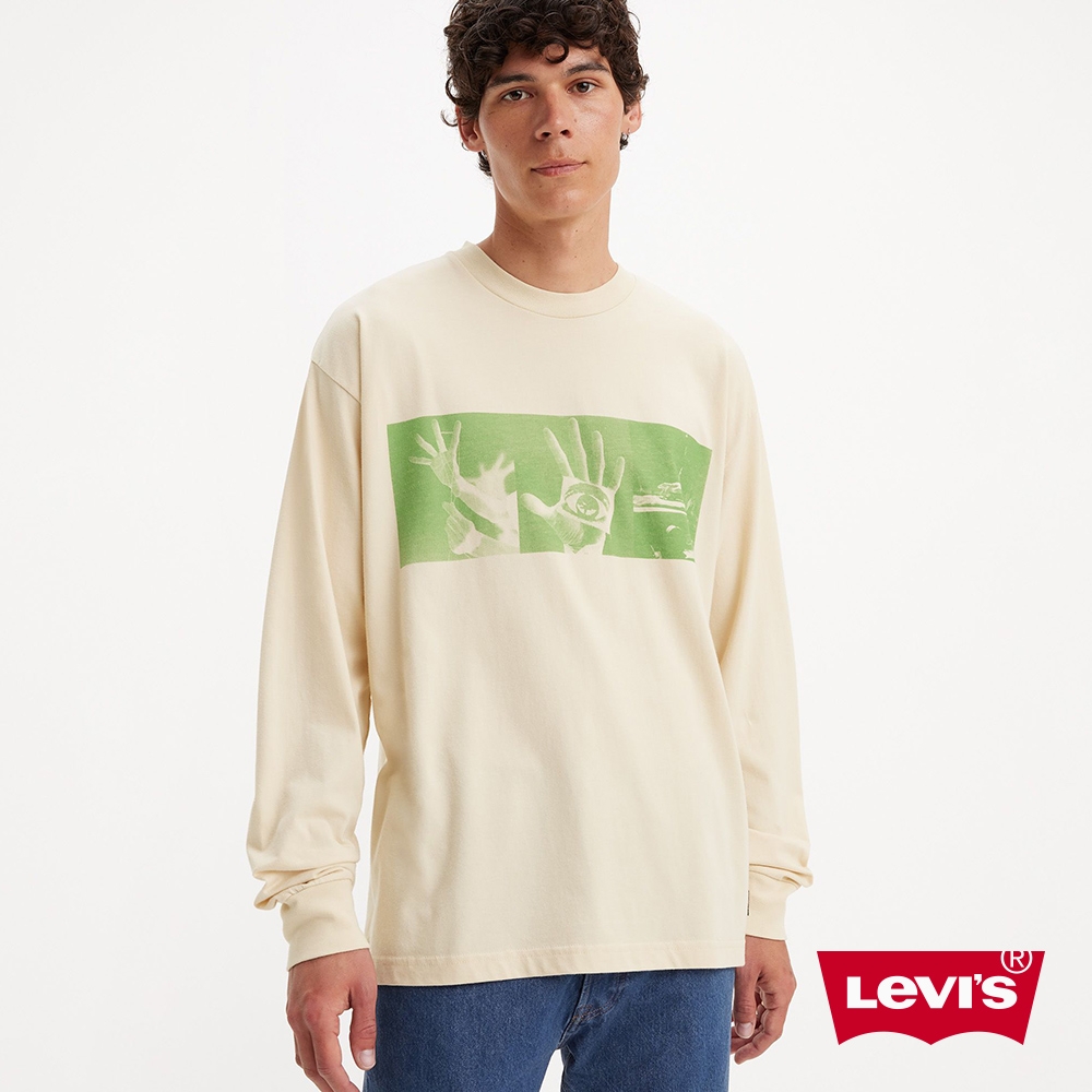 Levi's Skateboarding 滑板系列 男款 舒適涼爽寬鬆長袖圖案 Tee