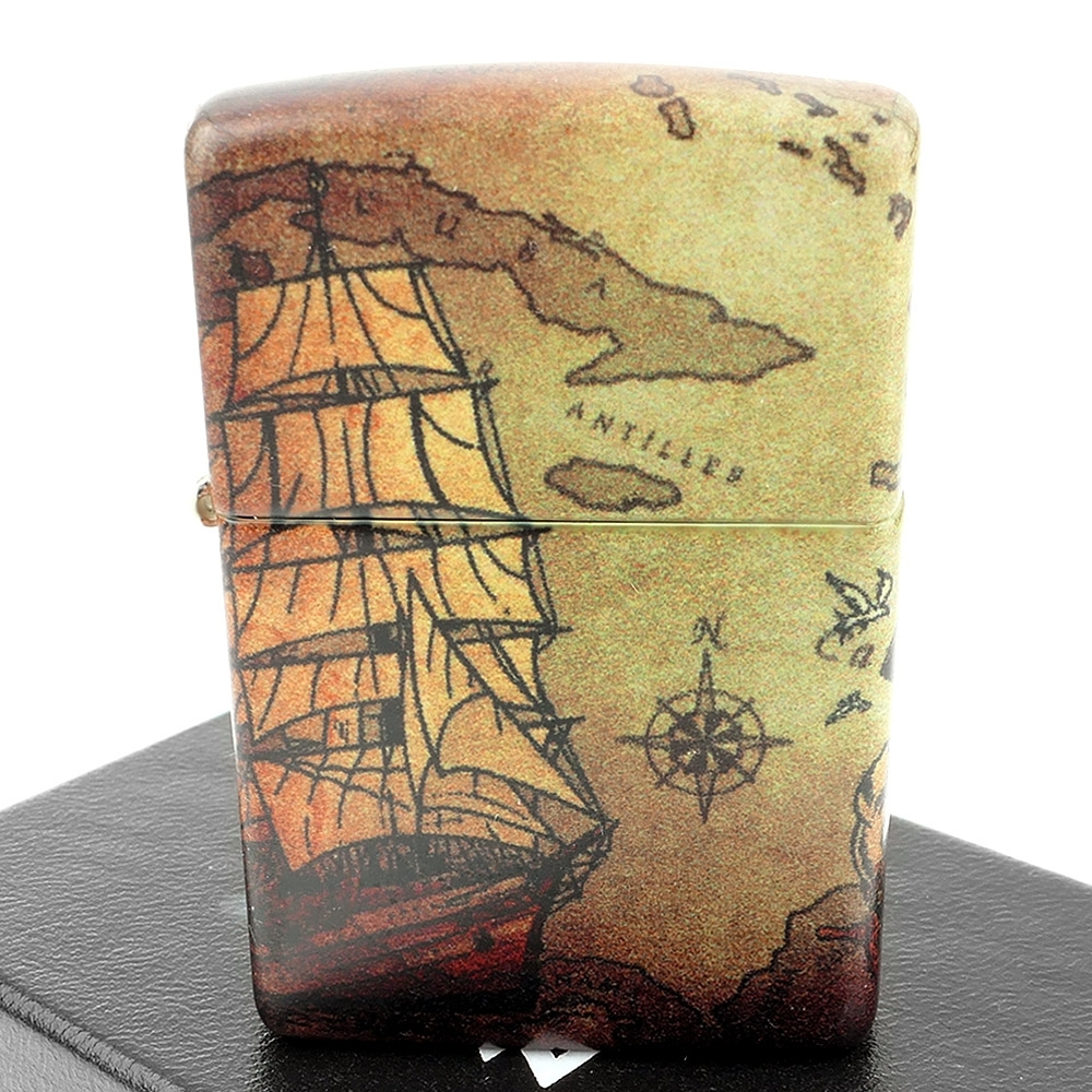 ZIPPO 美系~Pirate Ship-海盜船-540色彩印工法打火機