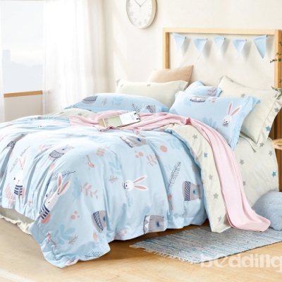 BEDDING-3M專利+頂級天絲-6X7尺特大雙人鋪棉六件式床罩組-守望