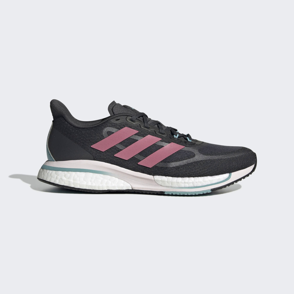 Adidas Supernova + W [S42720] 女 慢跑鞋 運動 路跑 訓練 緩震 反光 愛迪達 黑 玫瑰粉