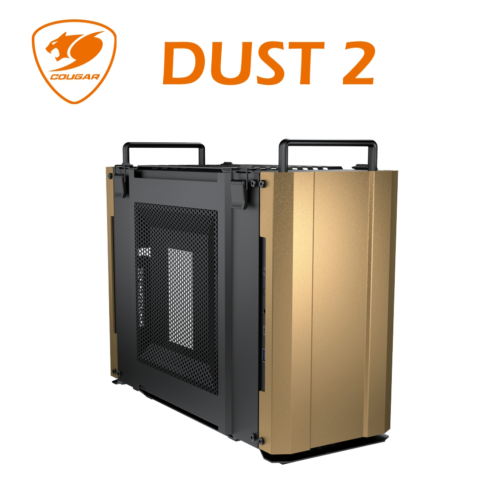 COUGAR 美洲獅 DUST 2 ITX 機殼 (沙漠黃)