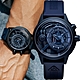 THE ELECTRICIANZ  Steel Blue Z - Rubber 45mm 消光藍獨家電路發光手錶-ZZ-A4C/04-CRB product thumbnail 1