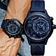 THE ELECTRICIANZ Steel Blue Z - Rubber 45mm 消光藍獨家電路發光手錶-ZZ-A4C/04-CRB product thumbnail 2