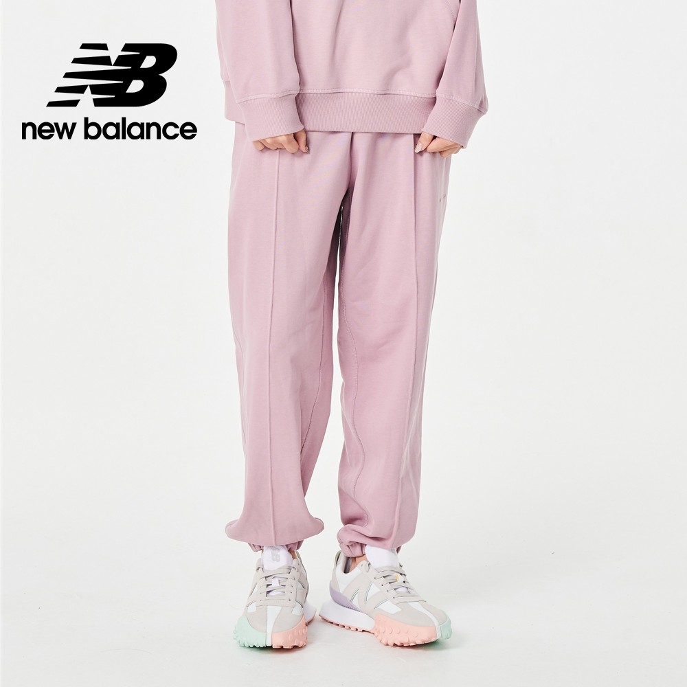 [New Balance]棉質束口長褲_女性_雲霧粉_AWP23553VSW