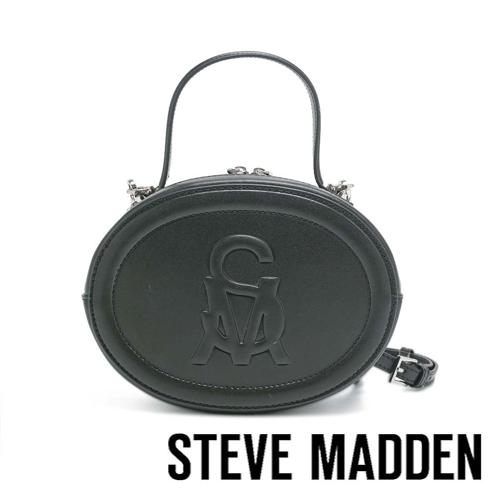 STEVE MADDEN-TWBELLA 立體手提斜背小圓包-黑色