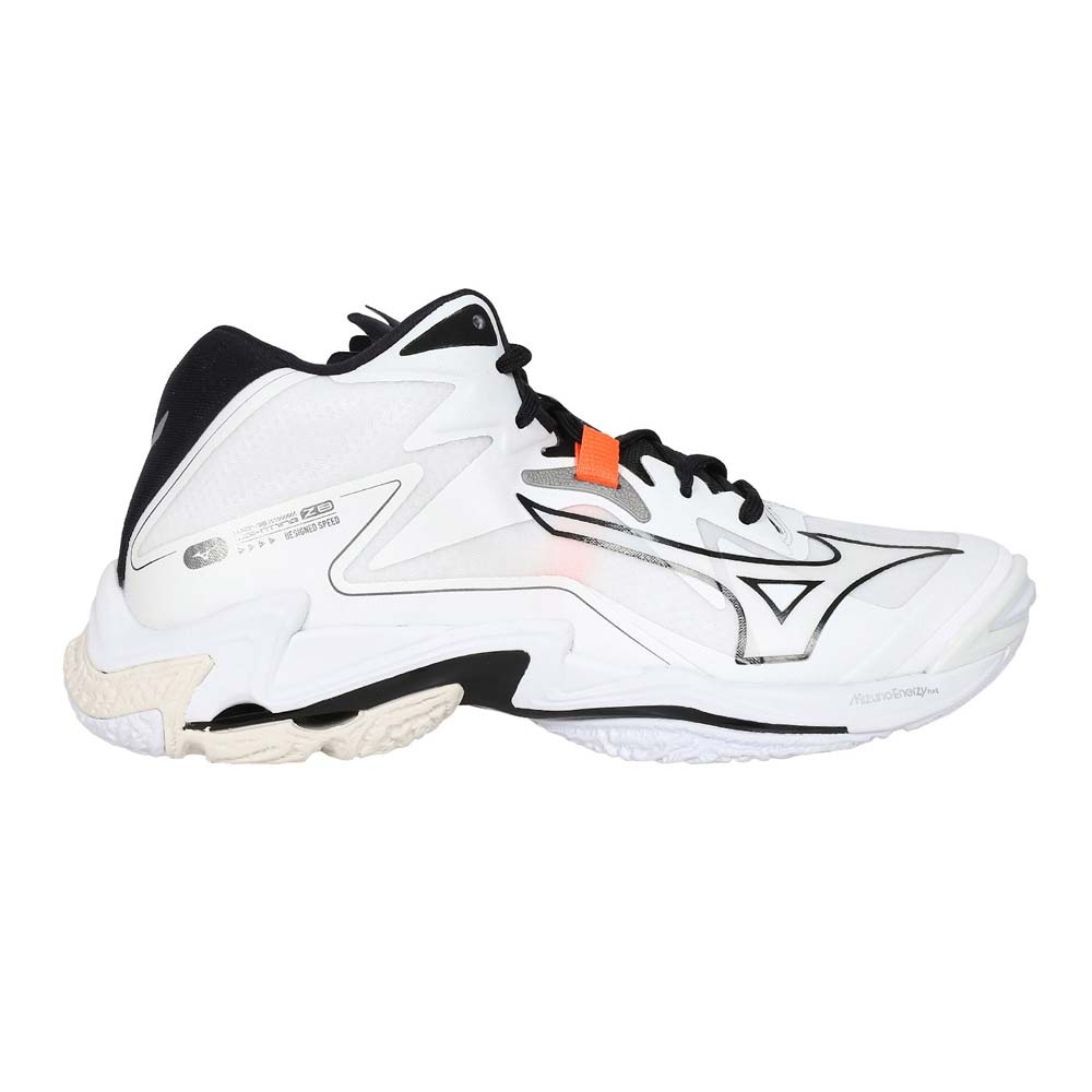 MIZUNO WAVE LIGHTNING Z8 MID 男高筒排球鞋V1GA240551 白黑橘| 排球鞋 