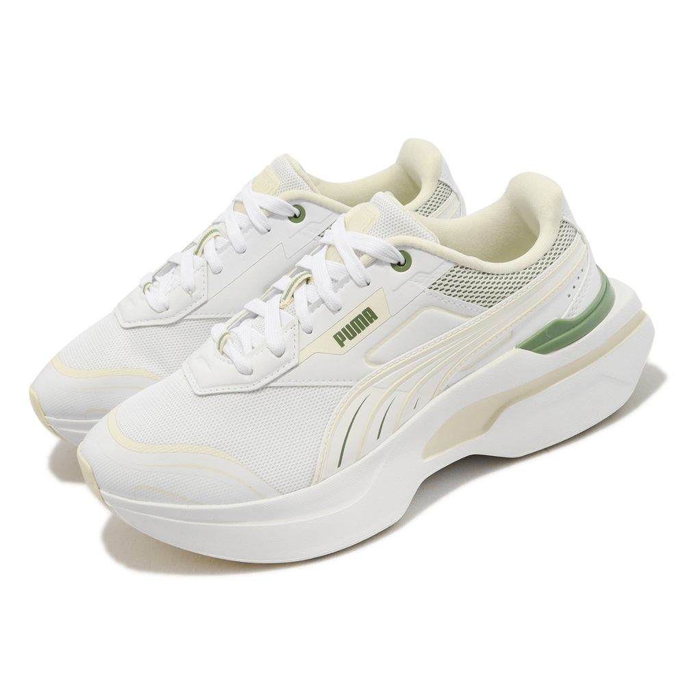 Puma 休閒鞋 Kosmo Rider Feminine Tech Wns 女鞋 米白 抹茶綠 厚底 增高 38655202