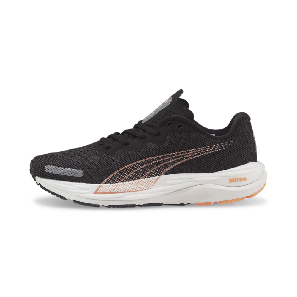 Puma Velocity Nitro 2 Wns [376262-05] 女 慢跑鞋 休閒 運動 側面網狀 緩衝 黑橘