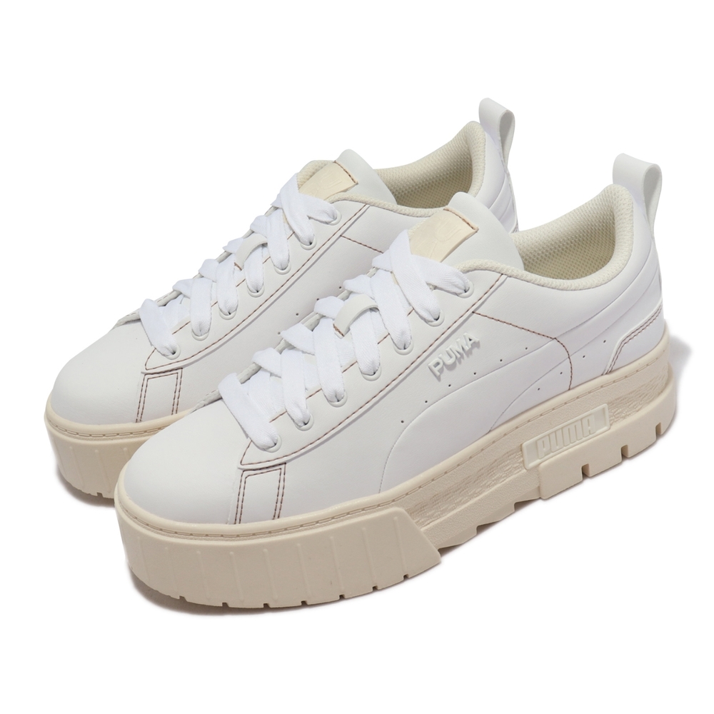 Puma 休閒鞋 Mayze Infuse Wns 女鞋 白 厚底 增高 小白鞋 皮革 38497401