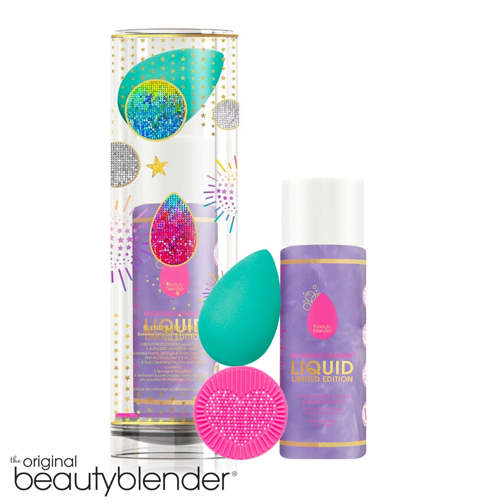 beautyblender 原創美妝蛋-迷幻宇宙限定組-原創美妝蛋-活氧綠+原創美妝蛋專業清潔液 90ml-迷幻宇宙限定款+原創美妝蛋迷你洗潔器 Blend Baby Blend