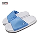 Nike 拖鞋 Jordan Play Slide GS 大童鞋 女鞋 白 水藍 喬丹 泡棉 舒適 DN3596-401 product thumbnail 1