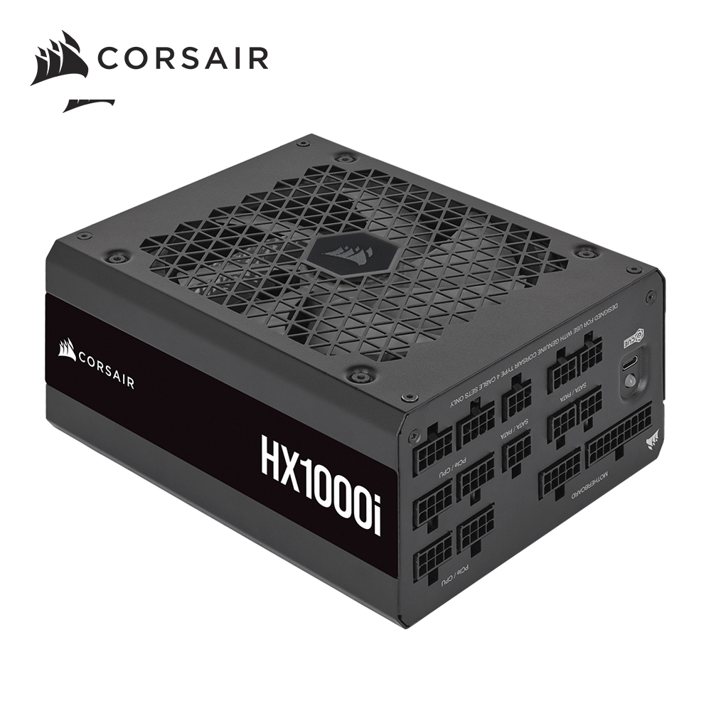 海盜船 CORSAIR HX1000i 1000W 80Plus 白金牌 全模組電源供應器