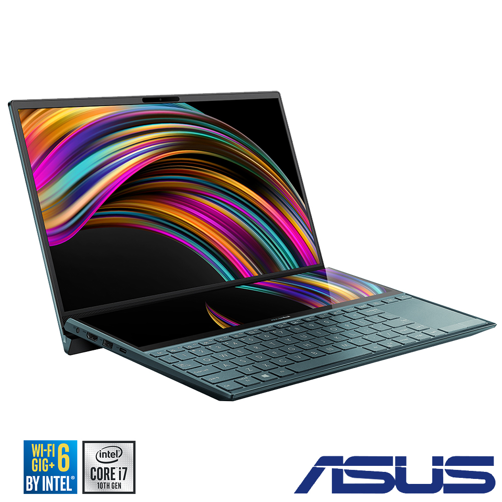 ASUS UX481FL 14吋筆電(i7-10510U/MX250/16G/1T SSD/ZenBook DUO/雙螢幕/蒼宇藍)