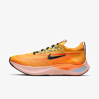 Nike Zoom Fly 4 [DO2421-739] 男 慢跑鞋 運動 路跑 碳板 推進 支撐 緩震 穩固 橘黃 黑