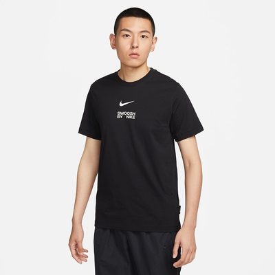 NIKE 上衣 男款 短袖上衣 運動 AS M NSW TEE BIG SWOOSH LBR 黑 FD1245-010