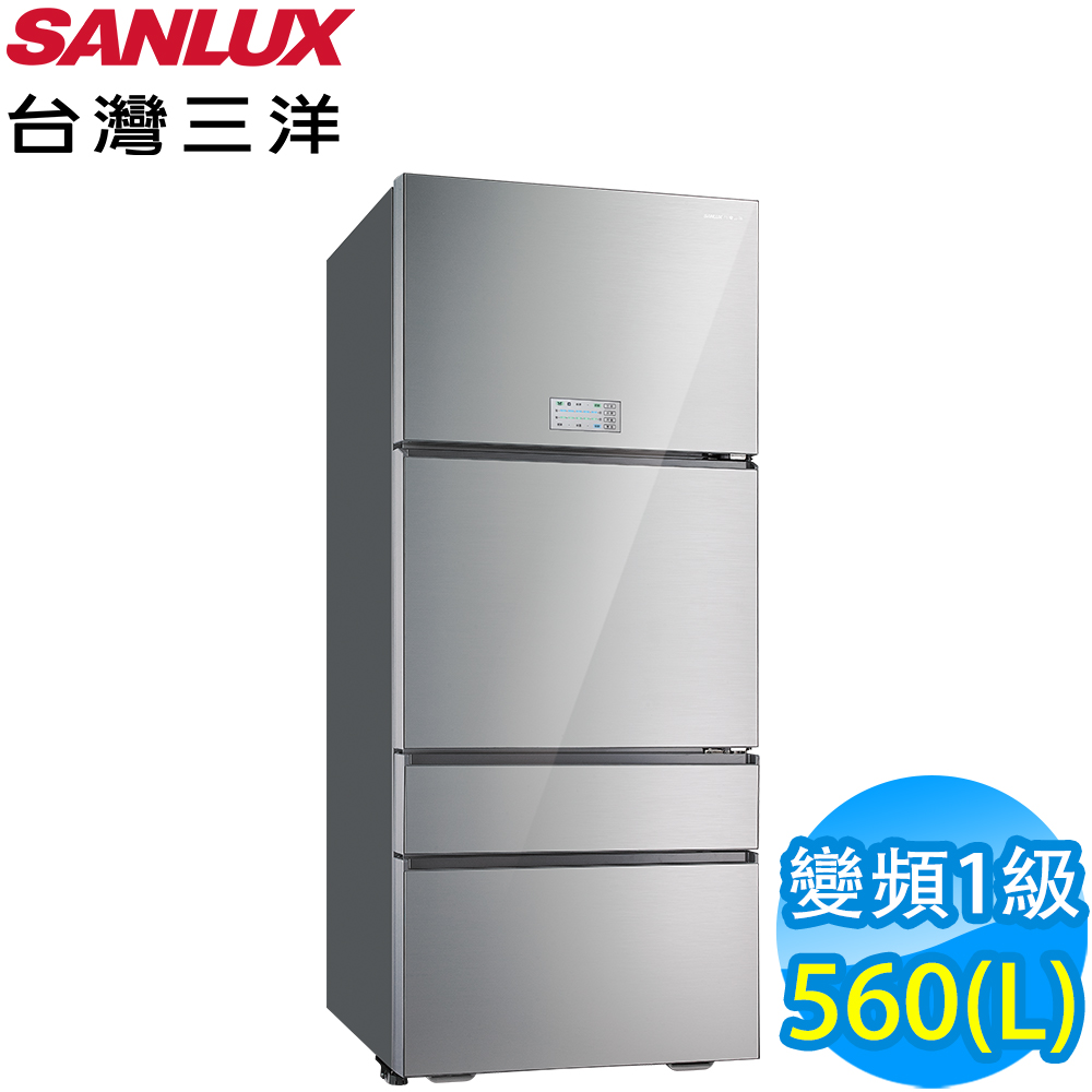 【超值】SANLUX台灣三洋 560L 1級變頻4門電冰箱 SR-C560DVG - 變頻301-599L - @網紅直播人氣商品