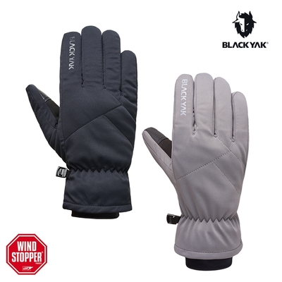 韓國BLACK YAK WS防風保暖手套[黑/灰] 運動 休閒 保暖 手套 可登山杖搭配 中性款BYHA2NAN06