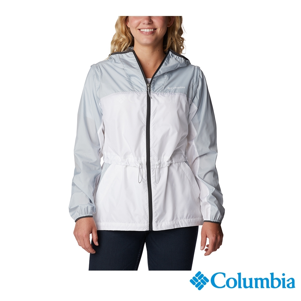 Columbia哥倫比亞 防曬/防潑風衣外套 男女均一價 (女款UPF40風衣-灰藍)