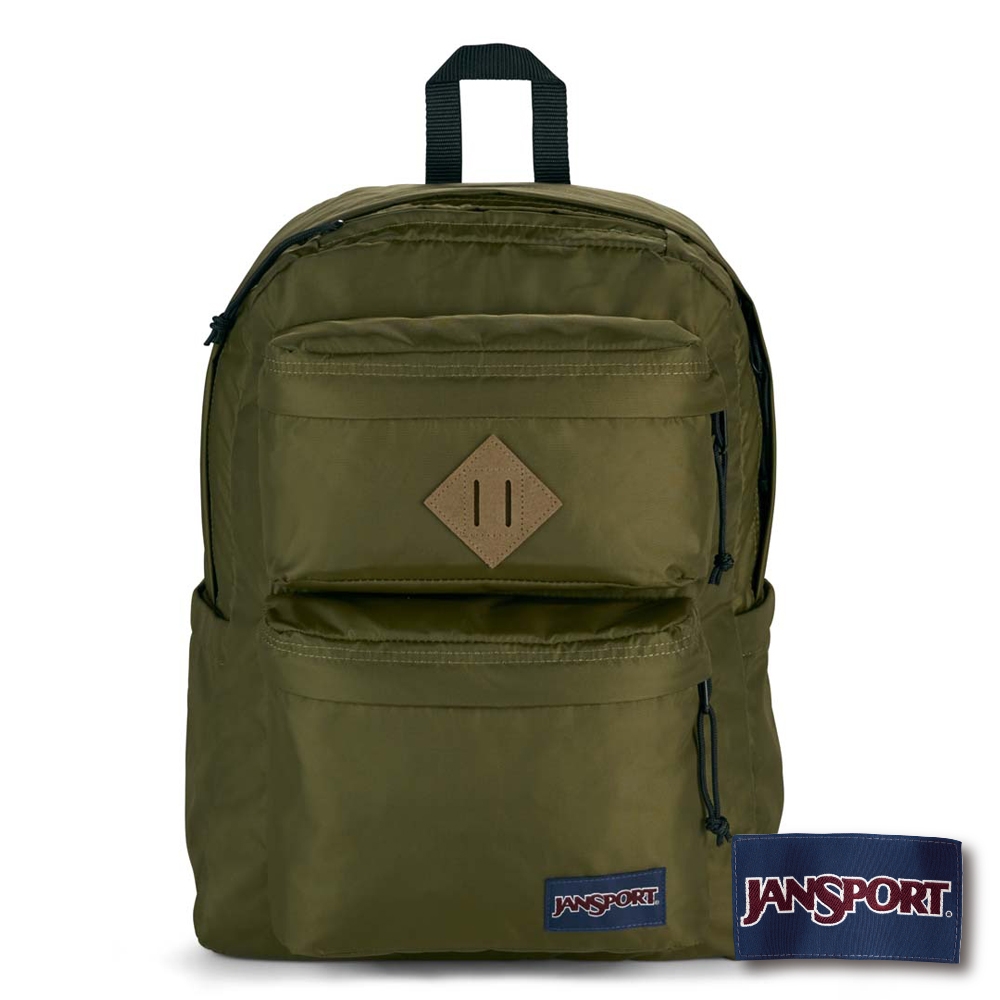 JANSPORT Double Break 系列後背包 - 軍綠