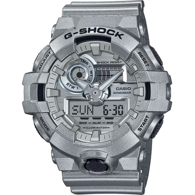 CASIO 卡西歐 G-SHOCK 科幻未來金屬色手錶 送禮首選 GA-700FF-8A