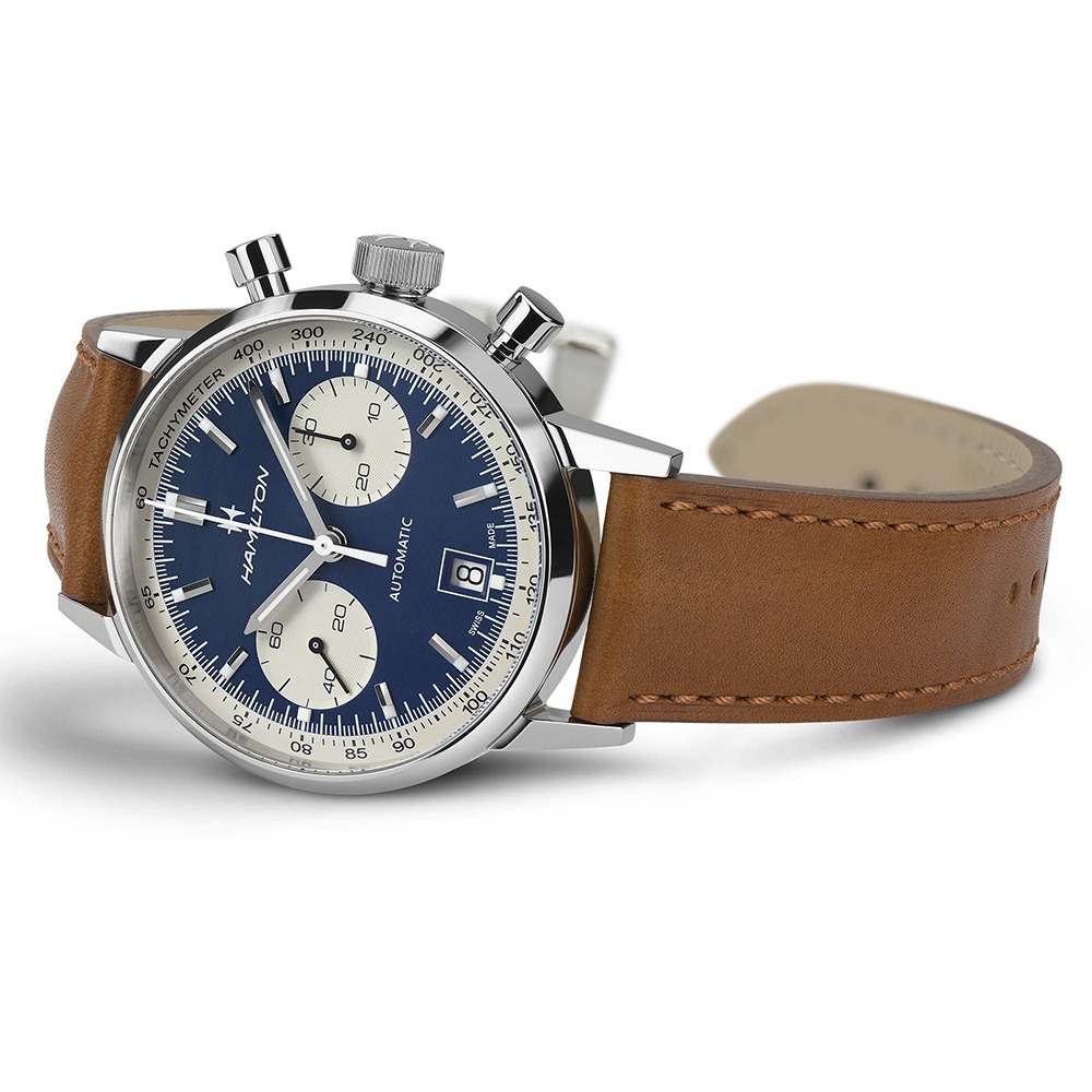 Hamilton 漢米爾頓Intra-Matic熊貓復古計時機械錶(H38416541)40mm