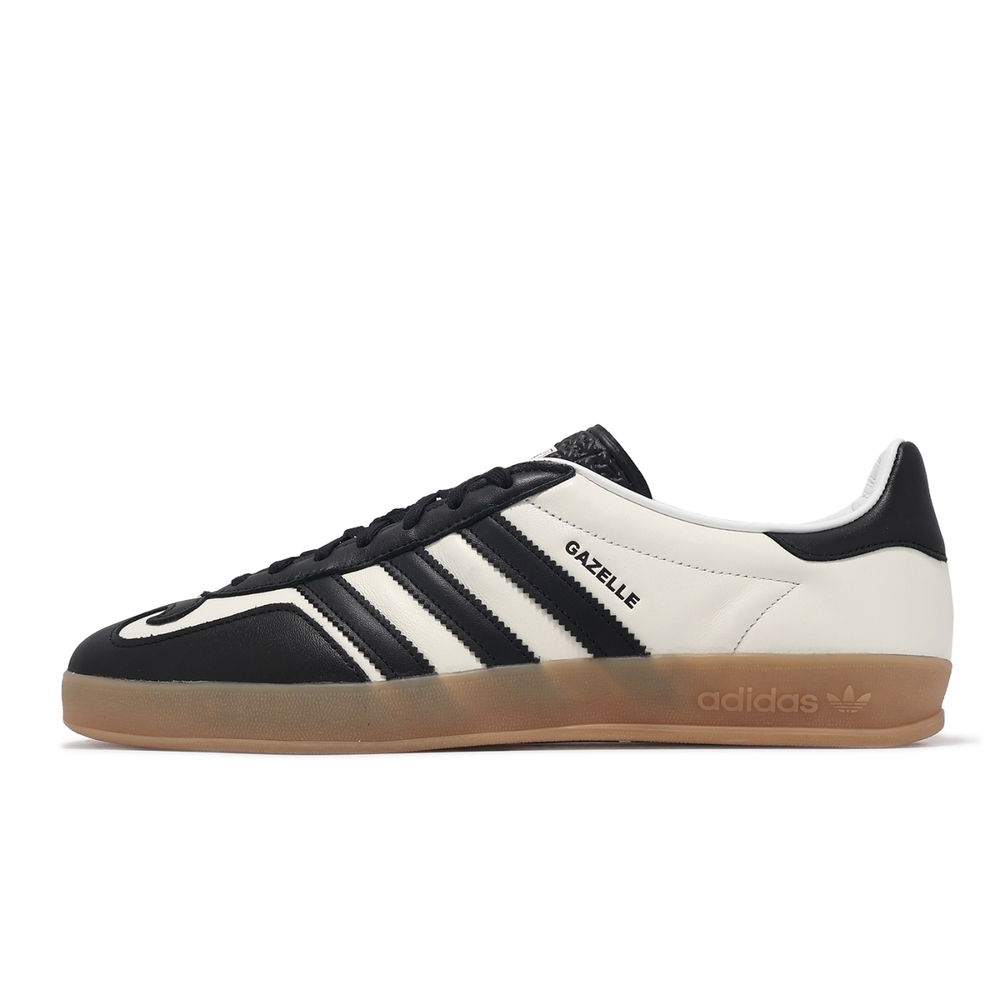 adidas 休閒鞋Gazelle Indoor 男鞋女鞋黑白Gatsin 低筒三條紋情侶鞋愛