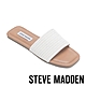 【線上獨家款】STEVE MADDEN-THAILAND 編織寬面平底涼拖鞋-白色 product thumbnail 1