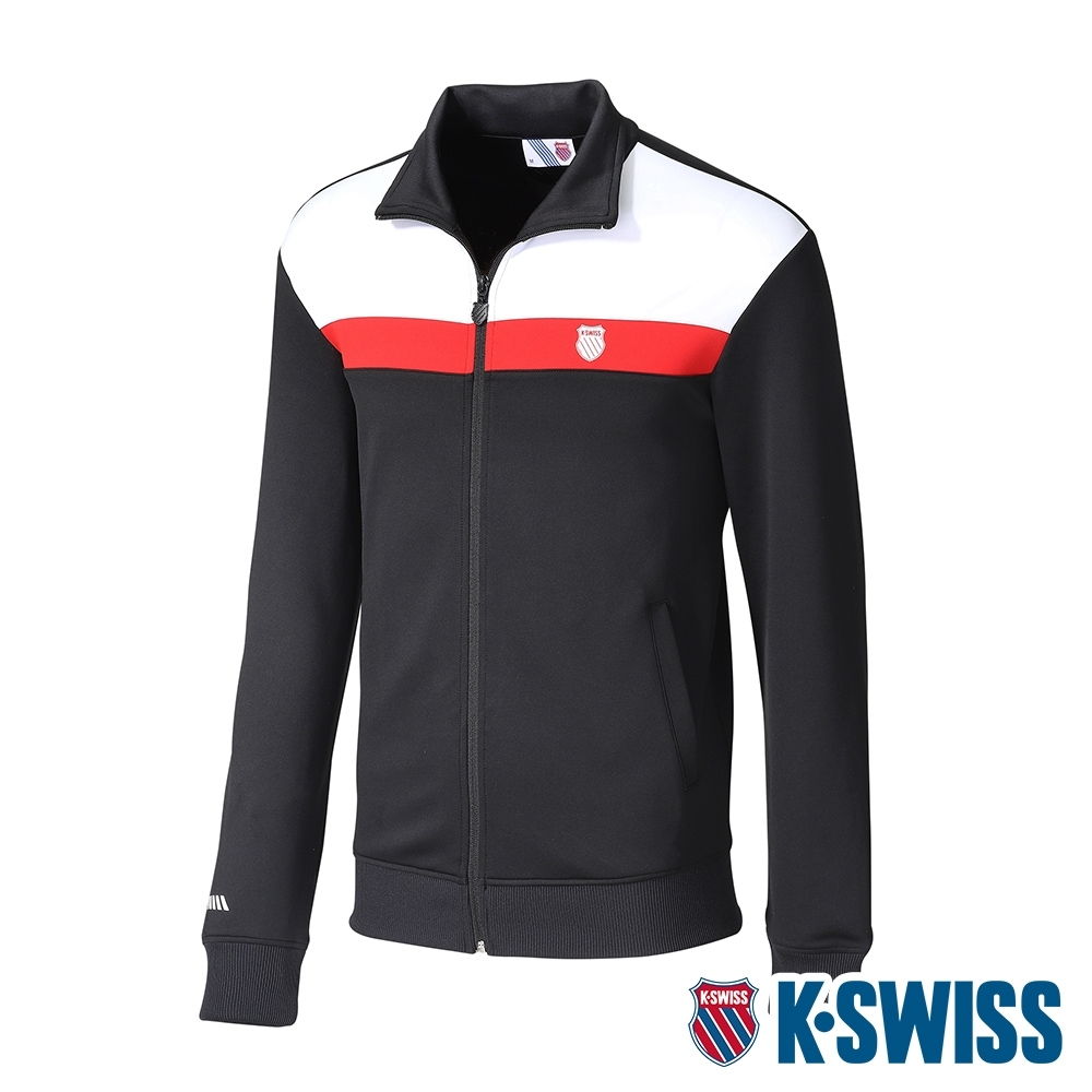 K-SWISS Shield Logo Panel Jacket運動外套-女-黑