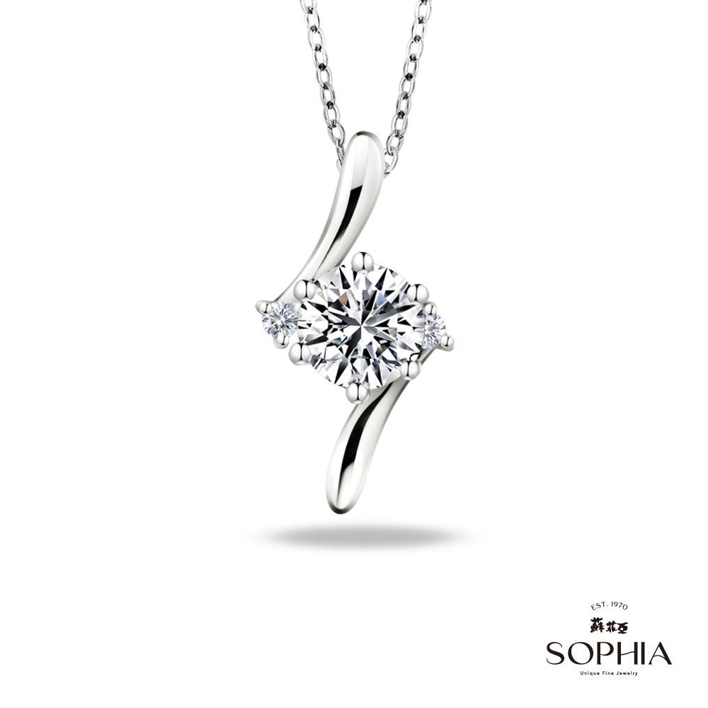 SOPHIA 蘇菲亞珠寶 - 相伴  30分 F/VS2 18K金 鑽石項墜