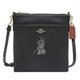 COACH DISNEY聯名 MINNIE 米妮壓印圖案牛皮斜背包-黑色 product thumbnail 1