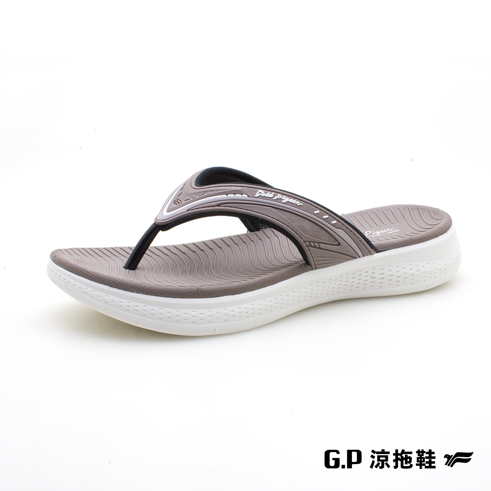 G.P 【W-Walking】輕量人字拖鞋(G2254W-73)灰褐色(SIZE:36-39)GP 夾腳拖 輕量 阿亮 卜學亮